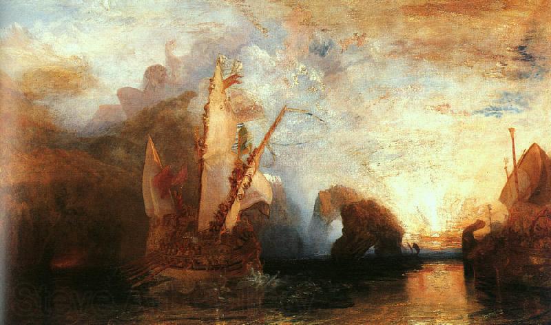 Joseph Mallord William Turner Ulysses Deriding Polyphemus France oil painting art